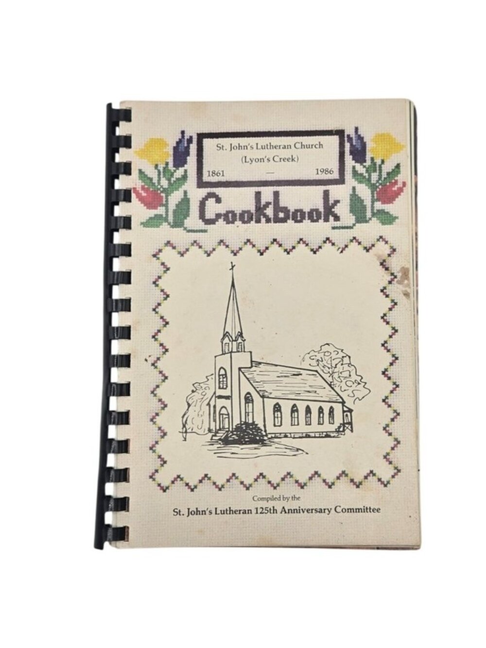 St Johns Lutheran Church Lyons Creek Cookbook Herington Kansas 1986 Vintage